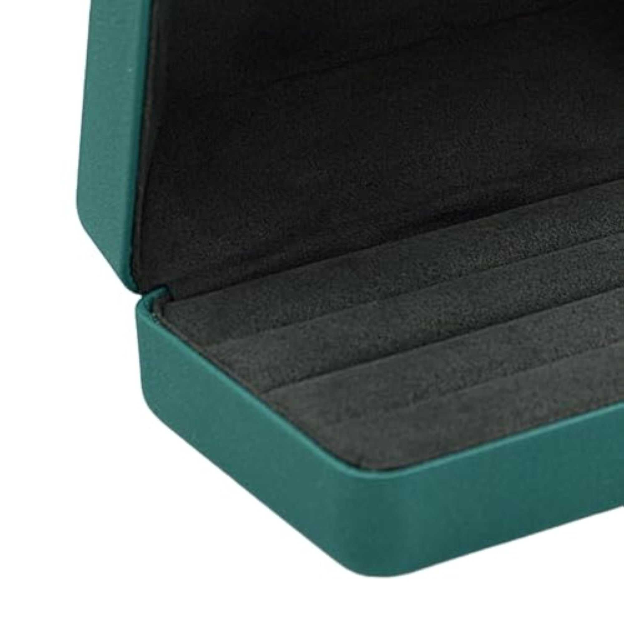 PU Leather Ring Storage Box for Multiple Rings, Green
